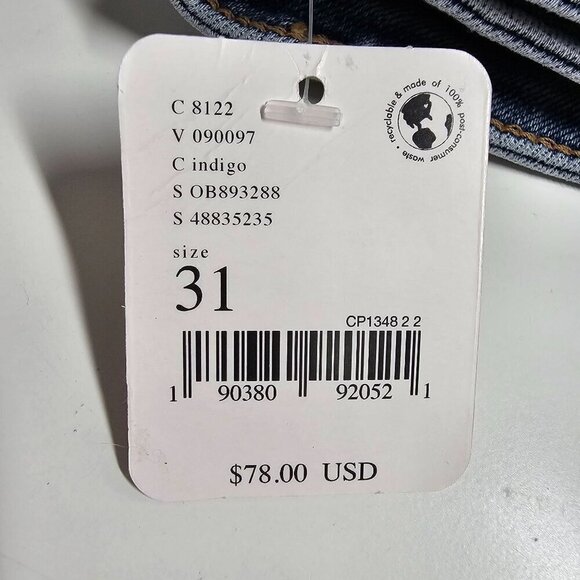 Free People High-Waisted Light Wash Ankle Skinny Jeans Cut off Women's Size 31 - Picture 8 of 16